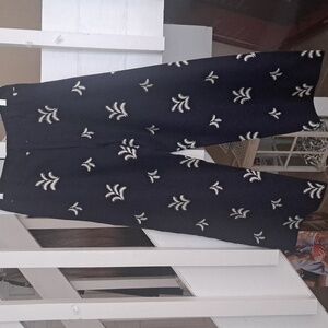 Elie by Tahari  linen blend high waist flat front wide leg ankle pant EUC sz6